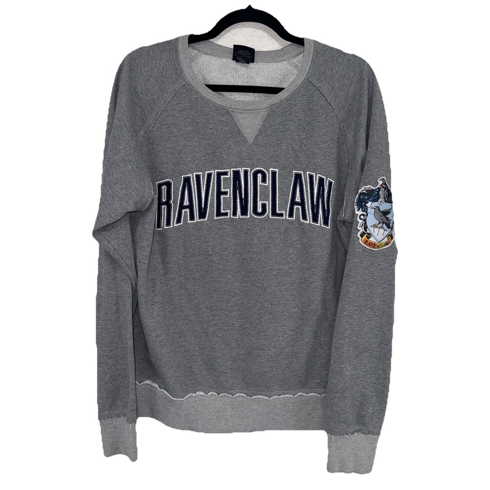 Harry Potter Ravenclaw Universal Studios Gray Patchwork Sweatshirt Casual Team